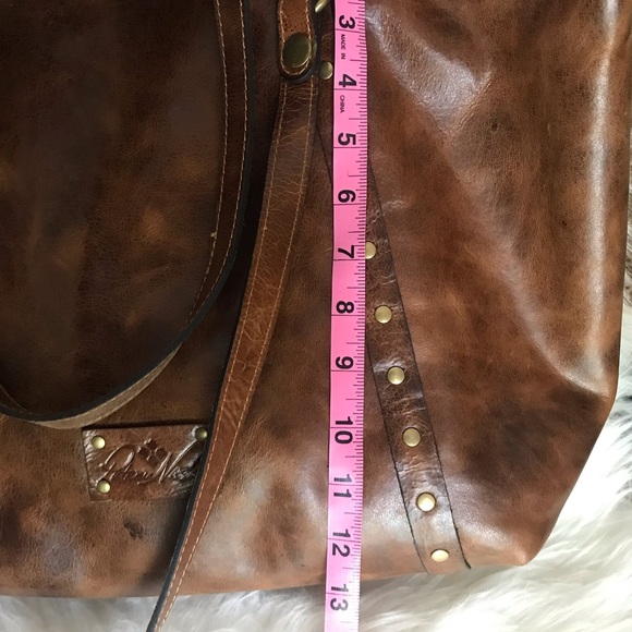 PATRICIA NASH 🤎 Benvenuto Leather Tote Distressed Cognac - Picture 12 of 15